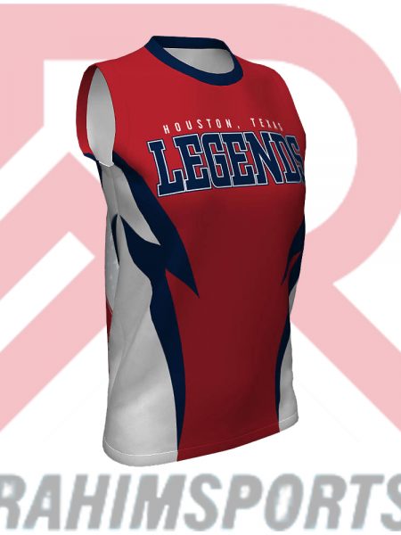 RED WHITE AND BLUE SUBLIMATION SOFTBALL JERSEY