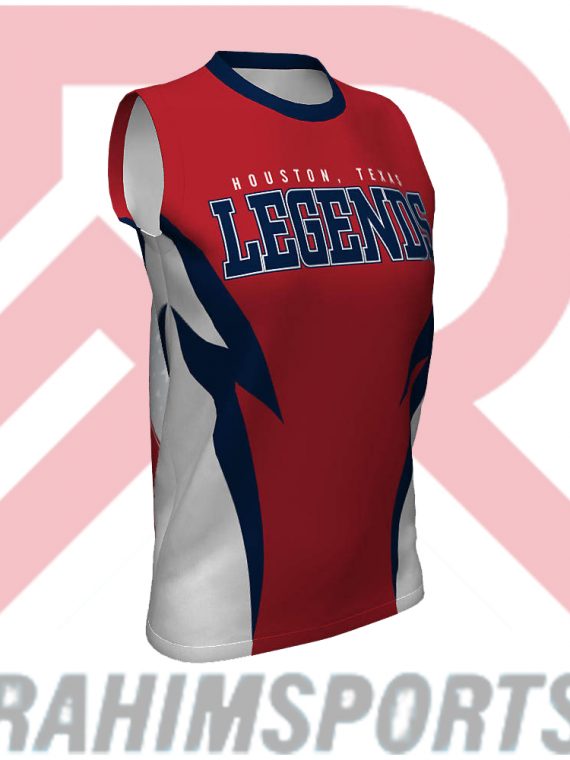 RED WHITE AND BLUE SUBLIMATION SOFTBALL JERSEY
